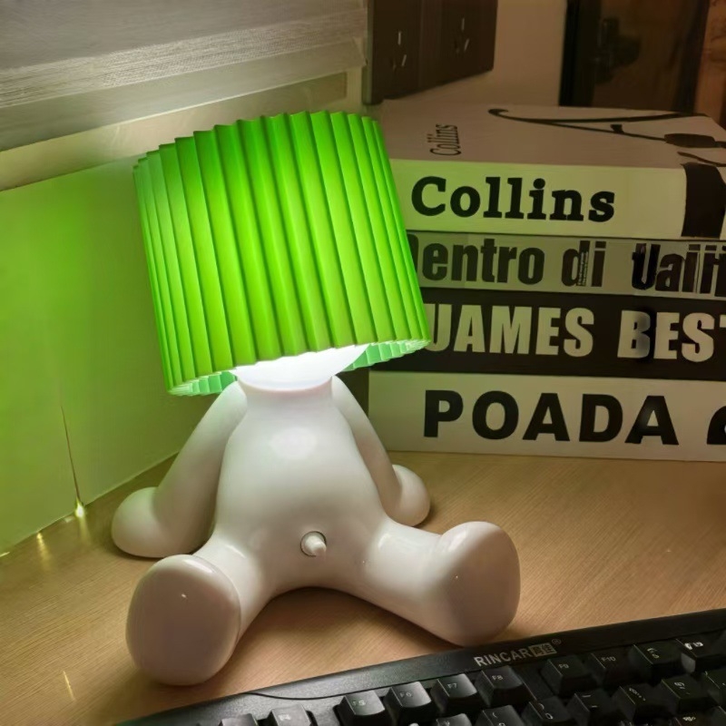 Lampă de noapte pentru masă – stil cartoon, design geometric 3D, 220V alimentare la priză, certificare CE