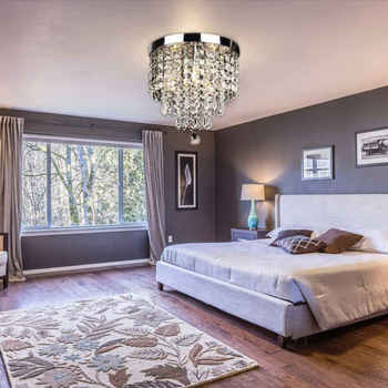 Κρυστάλλινο φωτιστικό οροφής LED, 220V, για 10–15 m², CRI 70–80