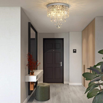 Κρυστάλλινο φωτιστικό οροφής LED, 220V, για 10–15 m², CRI 70–80