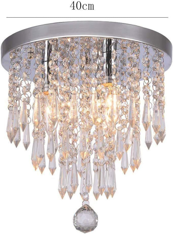 Κρυστάλλινο φωτιστικό οροφής LED, 220V, για 10–15 m², CRI 70–80