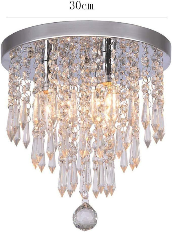 Κρυστάλλινο φωτιστικό οροφής LED, 220V, για 10–15 m², CRI 70–80