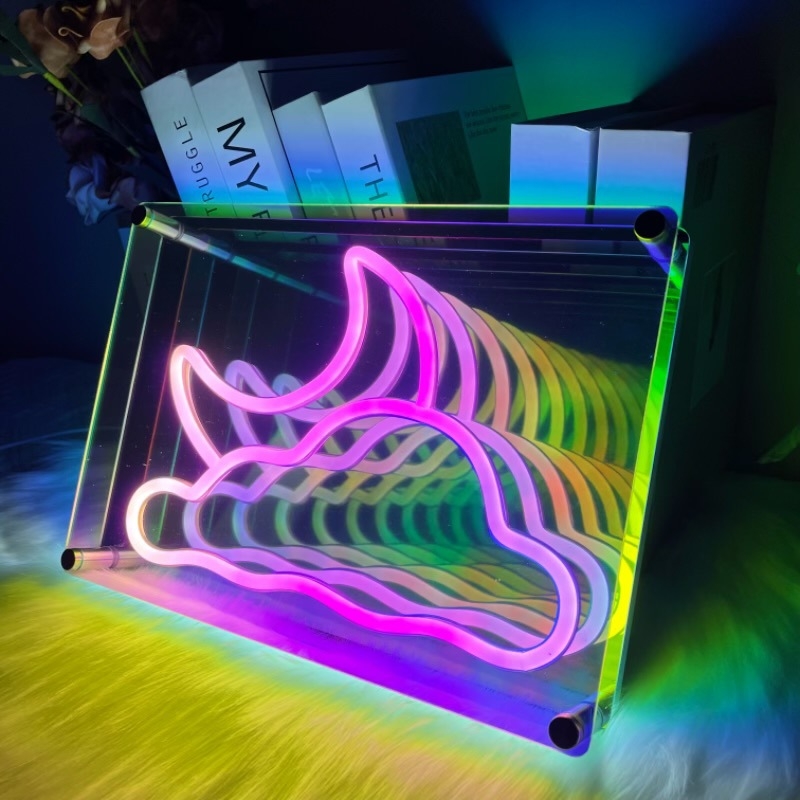 LED neonsko svjetlo, podesiva dekorativna svjetiljka s motivom lika, akrilni LED oblik, baza E14, s mogućnošću prigušivanja, ≤36V, vijek trajanja 50000 h, unutarnja uporaba
