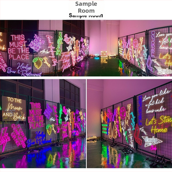 LED контурна светлина за стенна табела за барове и живи музикални заведения, 5V, E14 патрон, димируема, живот на лампата 100000 ч