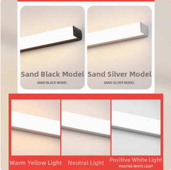 LED огледална лампа за баня, модерен минималистичен стил, 111–240V LED с електронен трансформатор, ниво на енергоспестяване 6