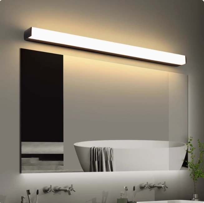 LED огледална лампа за баня, модерен минималистичен стил, 111–240V LED с електронен трансформатор, ниво на енергоспестяване 6