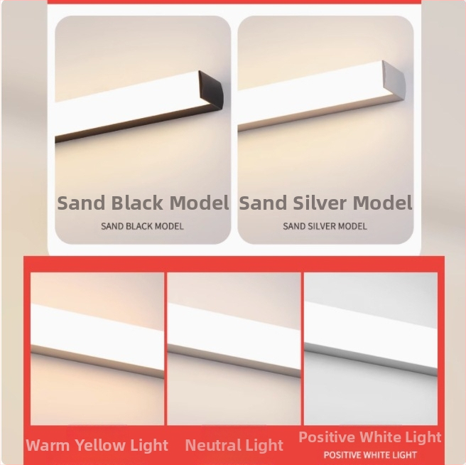 LED огледална лампа за баня, модерен минималистичен стил, 111–240V LED с електронен трансформатор, ниво на енергоспестяване 6