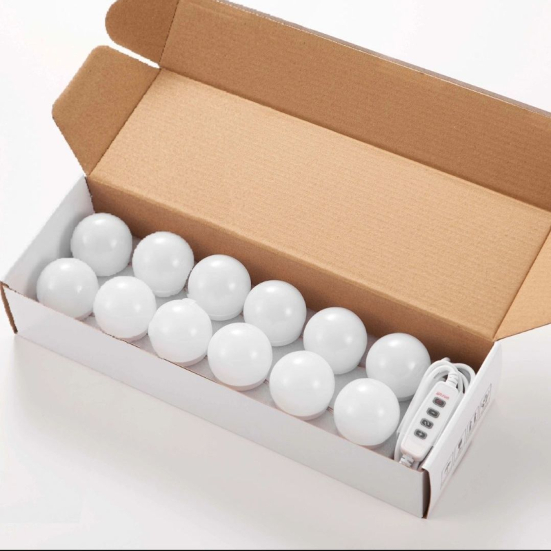 Огледална лампа за грим с LED осветление, преносима за бюро за грим, напрежение ≤36V, бутонен превключвател, CE сертифициран, модел 1-100