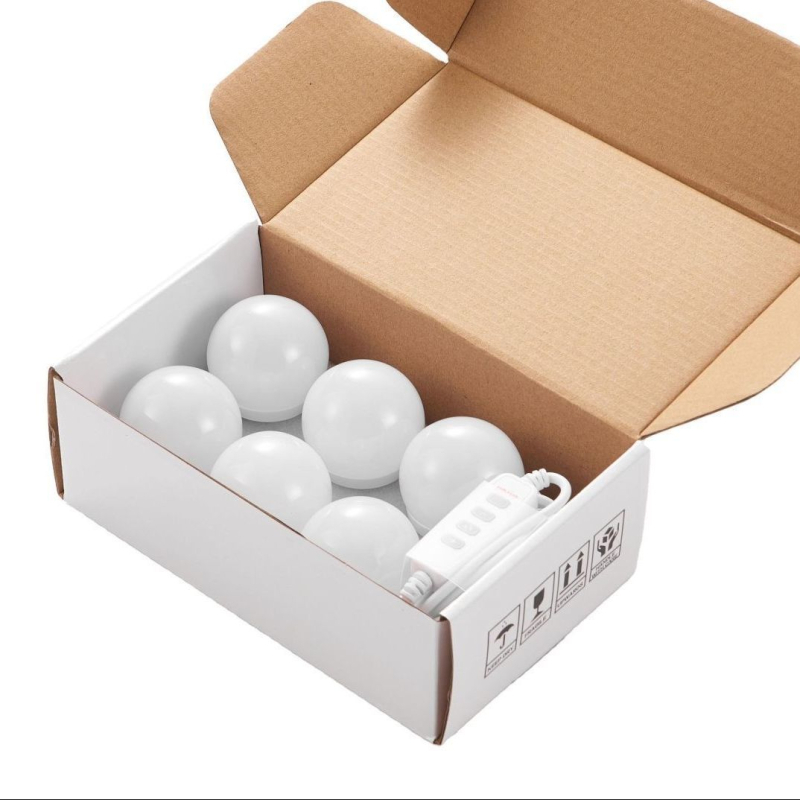 Огледална лампа за грим с LED осветление, преносима за бюро за грим, напрежение ≤36V, бутонен превключвател, CE сертифициран, модел 1-100