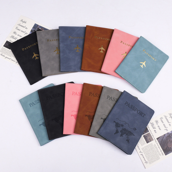 Θήκη Διαβατηρίου PU για έγγραφα - αδιάβροχη, σχέδιο με γράμματα, αστικό στυλ, επένδυση PU