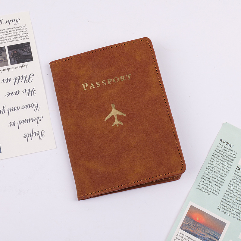 Θήκη Διαβατηρίου PU για έγγραφα - αδιάβροχη, σχέδιο με γράμματα, αστικό στυλ, επένδυση PU