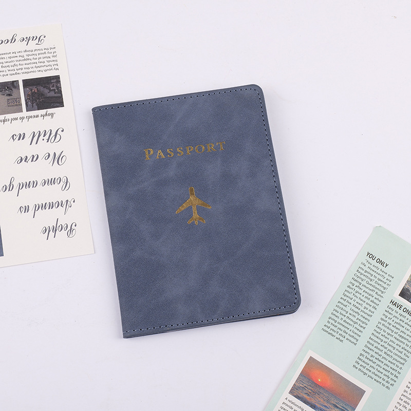 Θήκη Διαβατηρίου PU για έγγραφα - αδιάβροχη, σχέδιο με γράμματα, αστικό στυλ, επένδυση PU