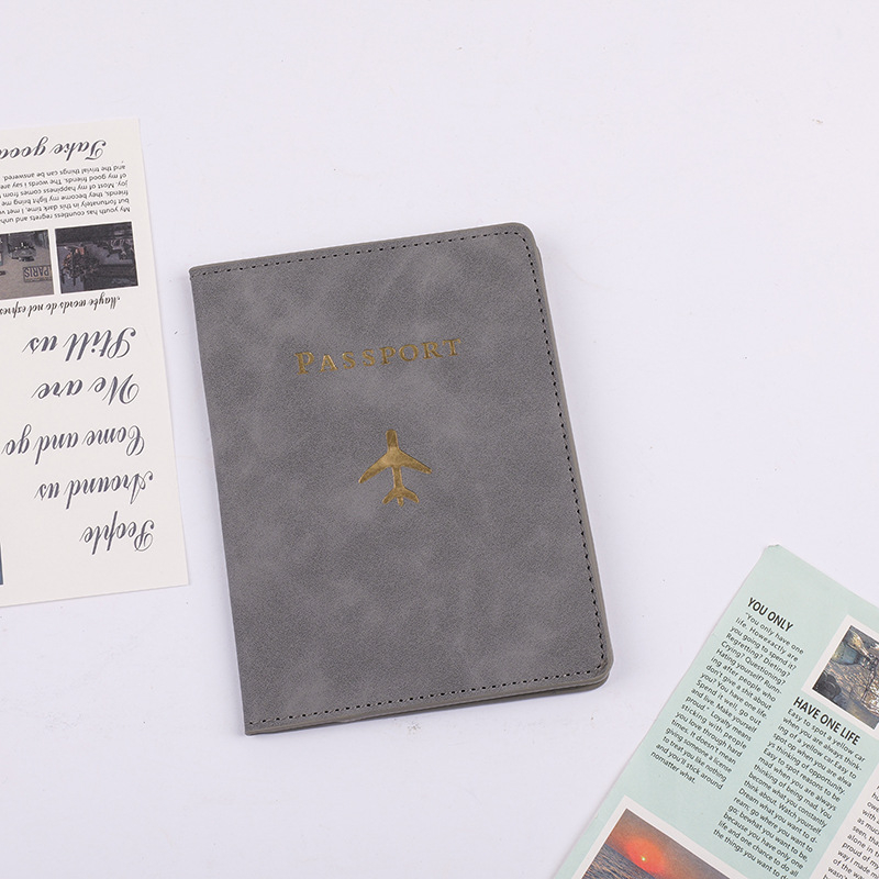Θήκη Διαβατηρίου PU για έγγραφα - αδιάβροχη, σχέδιο με γράμματα, αστικό στυλ, επένδυση PU