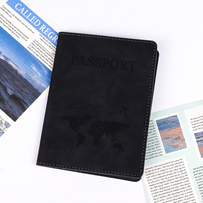 Θήκη Διαβατηρίου PU για έγγραφα - αδιάβροχη, σχέδιο με γράμματα, αστικό στυλ, επένδυση PU