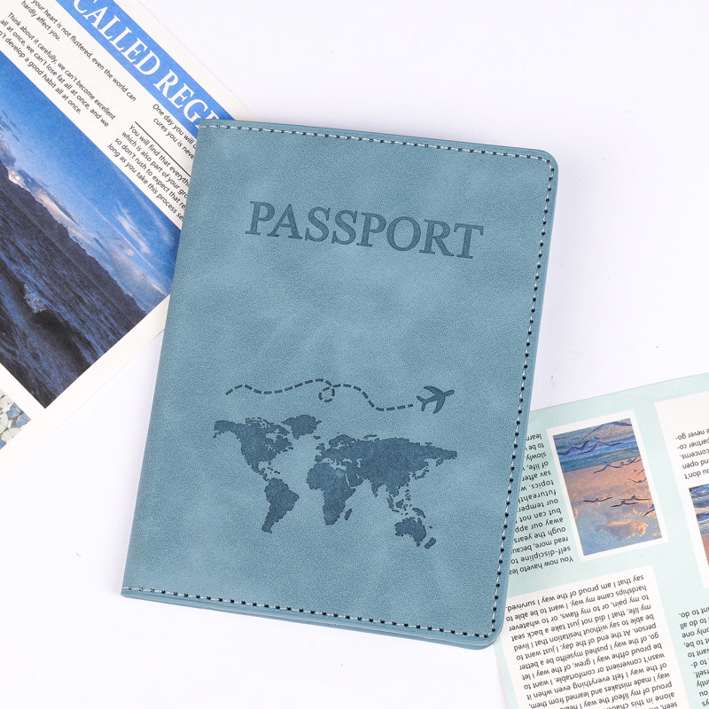 Θήκη Διαβατηρίου PU για έγγραφα - αδιάβροχη, σχέδιο με γράμματα, αστικό στυλ, επένδυση PU