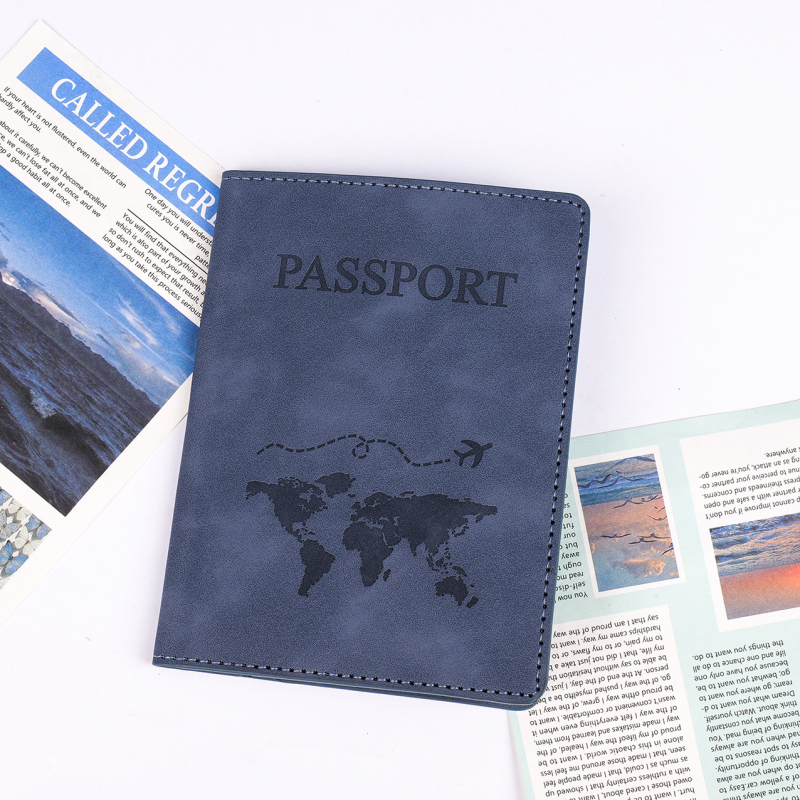Θήκη Διαβατηρίου PU για έγγραφα - αδιάβροχη, σχέδιο με γράμματα, αστικό στυλ, επένδυση PU