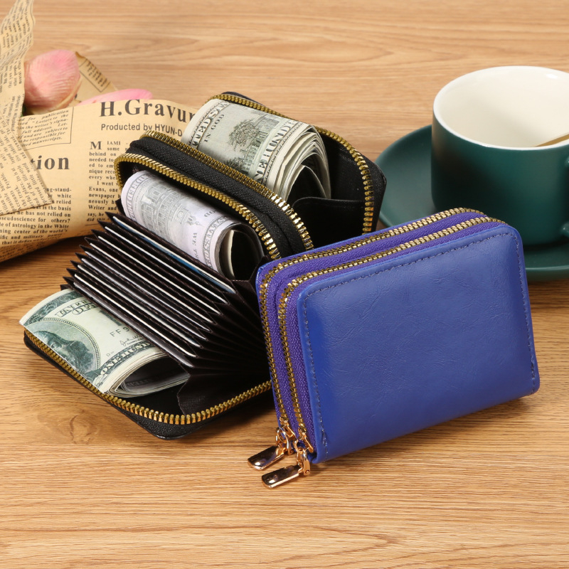 PU nahast kaarditasku, unisex, linna minimalistliku stiiliga, veekindel