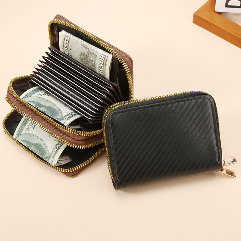 PU nahast kaarditasku, unisex, linna minimalistliku stiiliga, veekindel