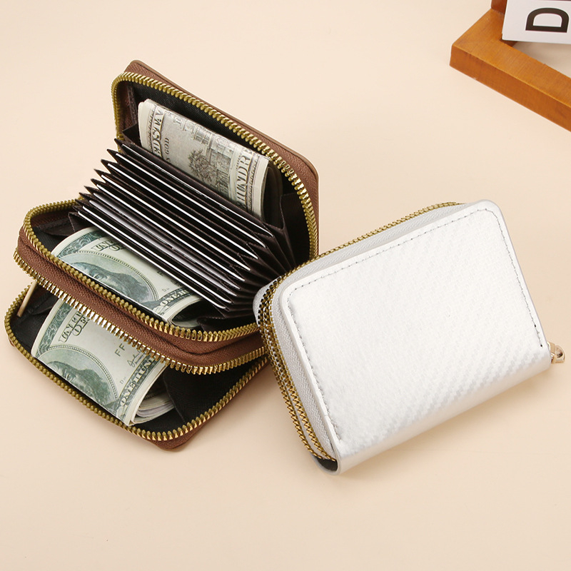 PU nahast kaarditasku, unisex, linna minimalistliku stiiliga, veekindel