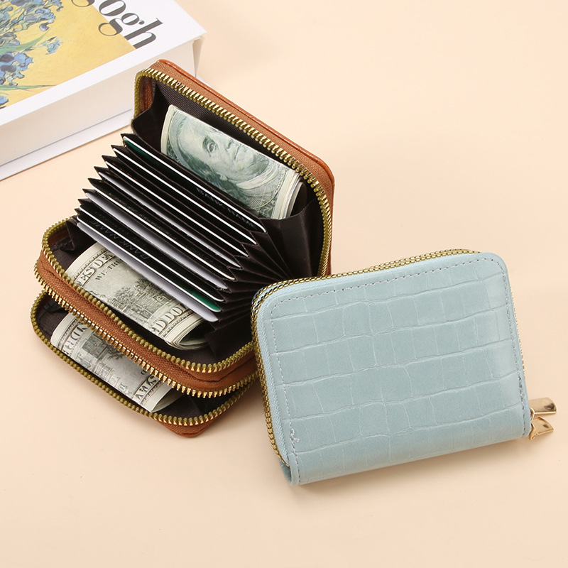 PU nahast kaarditasku, unisex, linna minimalistliku stiiliga, veekindel