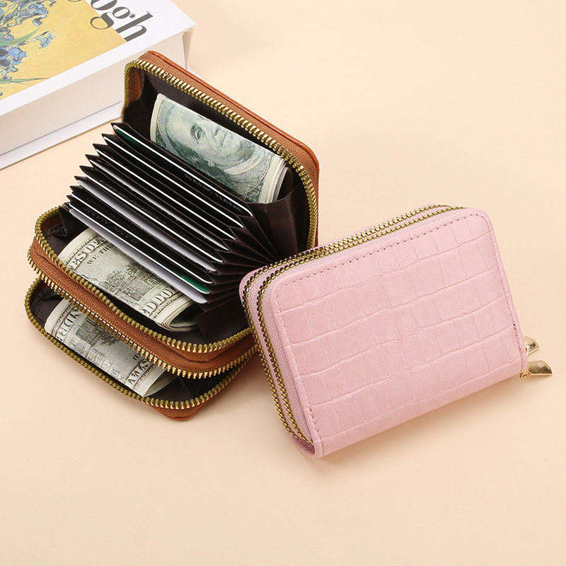 PU nahast kaarditasku, unisex, linna minimalistliku stiiliga, veekindel