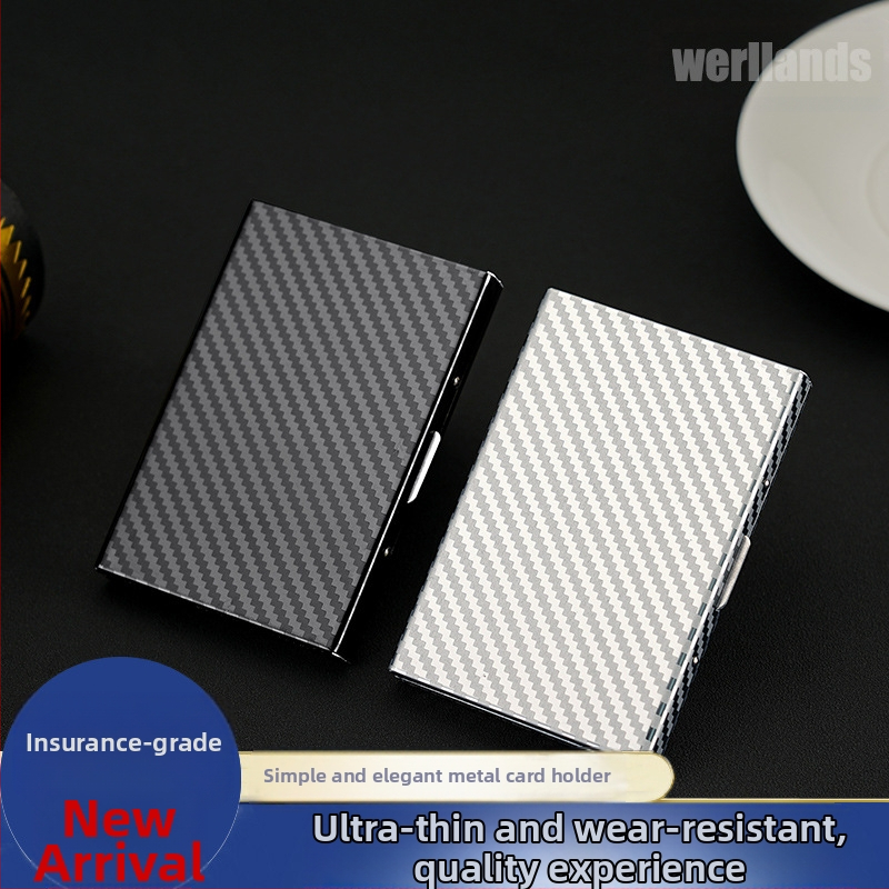 Držač kartica od nehrđajućeg čelika za vozačku dozvolu, bankovnu karticu, osobnu iskaznicu i člansku karticu — protiv krađe, protiv demagnetizacije, ultra lak, PU podstava, unisex