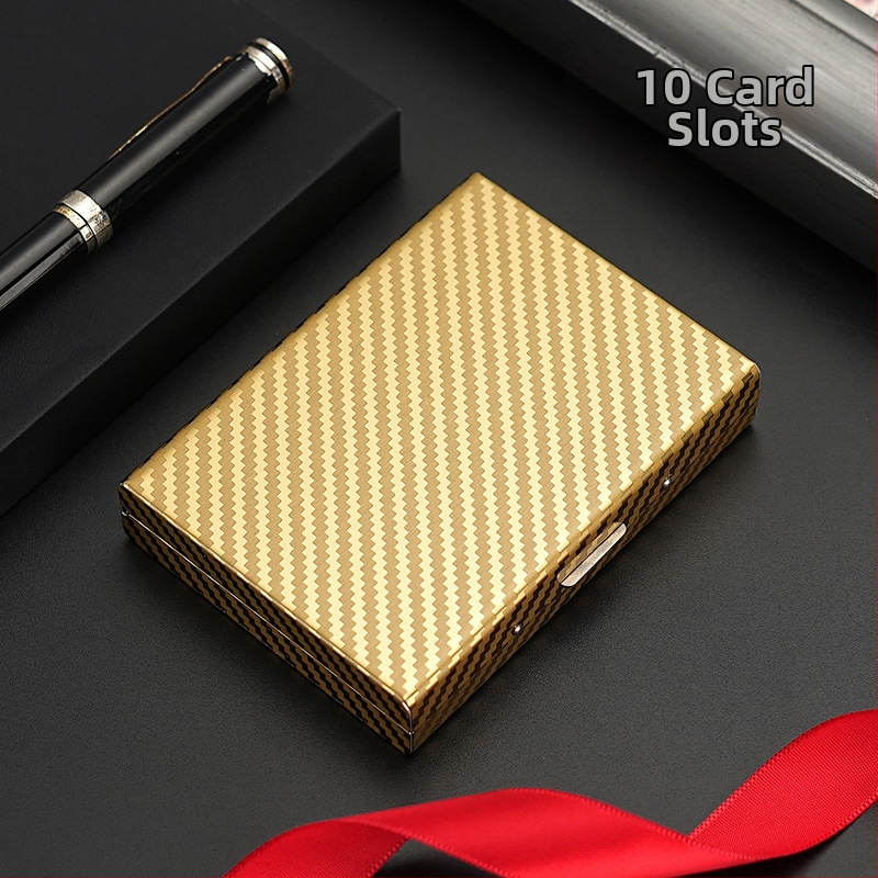 Roostevabast terasest kaardikandja juhiluba, pangakaart, isikutunnistus ja liikmekaart — vargusevastane kaitse, demagnetiseerimise vastane, ultra kerge, PU vooder, universaalne