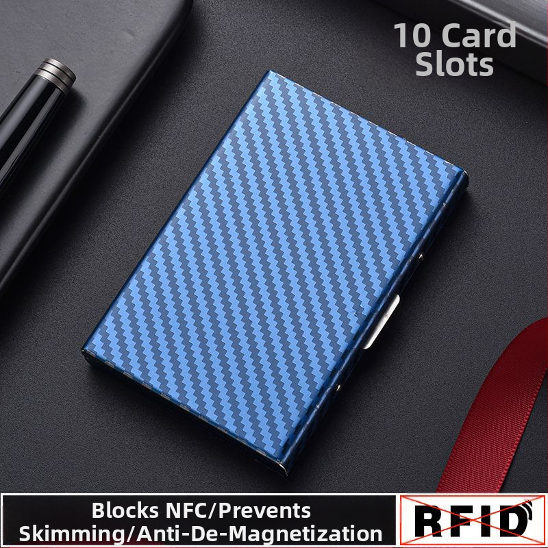 Roostevabast terasest kaardikandja juhiluba, pangakaart, isikutunnistus ja liikmekaart — vargusevastane kaitse, demagnetiseerimise vastane, ultra kerge, PU vooder, universaalne