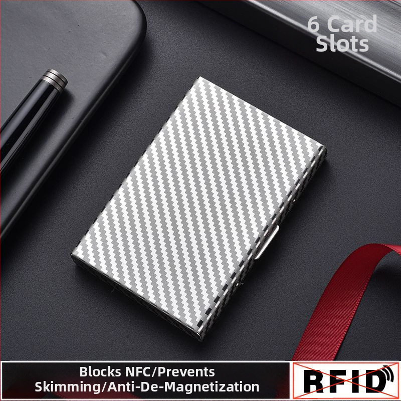 Roostevabast terasest kaardikandja juhiluba, pangakaart, isikutunnistus ja liikmekaart — vargusevastane kaitse, demagnetiseerimise vastane, ultra kerge, PU vooder, universaalne