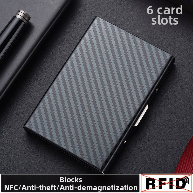 Roostevabast terasest kaardikandja juhiluba, pangakaart, isikutunnistus ja liikmekaart — vargusevastane kaitse, demagnetiseerimise vastane, ultra kerge, PU vooder, universaalne