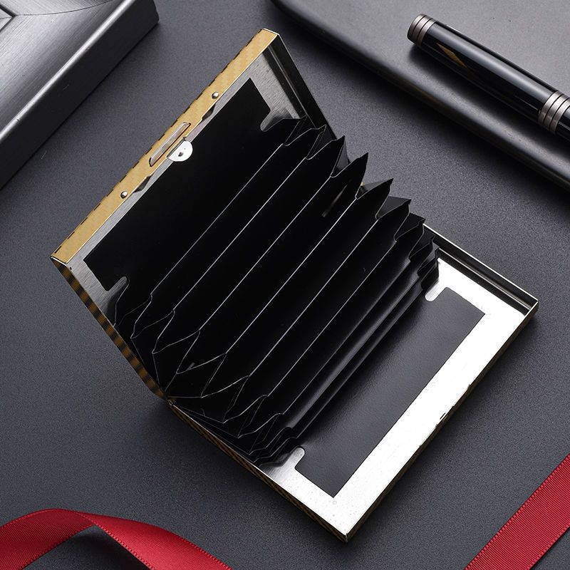 Καρτοθήκη από ανοξείδωτο ατσάλι - Αντιμαγνητικό, Unisex, Επιχειρηματικό στυλ