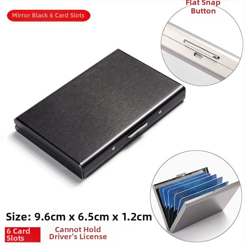 Καρτοθήκη από ανοξείδωτο ατσάλι - Αντιμαγνητικό, Unisex, Επιχειρηματικό στυλ