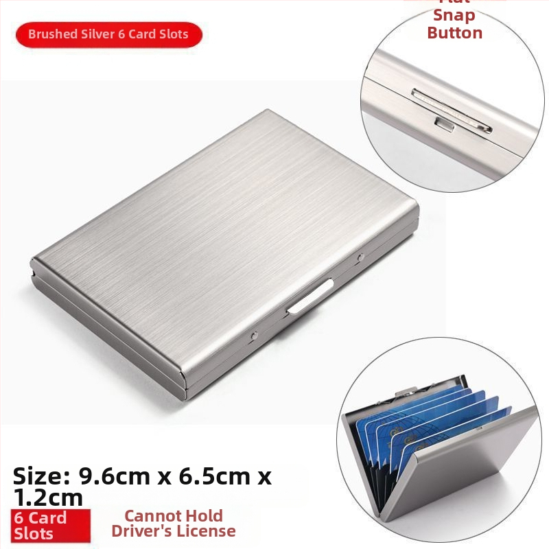 Καρτοθήκη από ανοξείδωτο ατσάλι - Αντιμαγνητικό, Unisex, Επιχειρηματικό στυλ