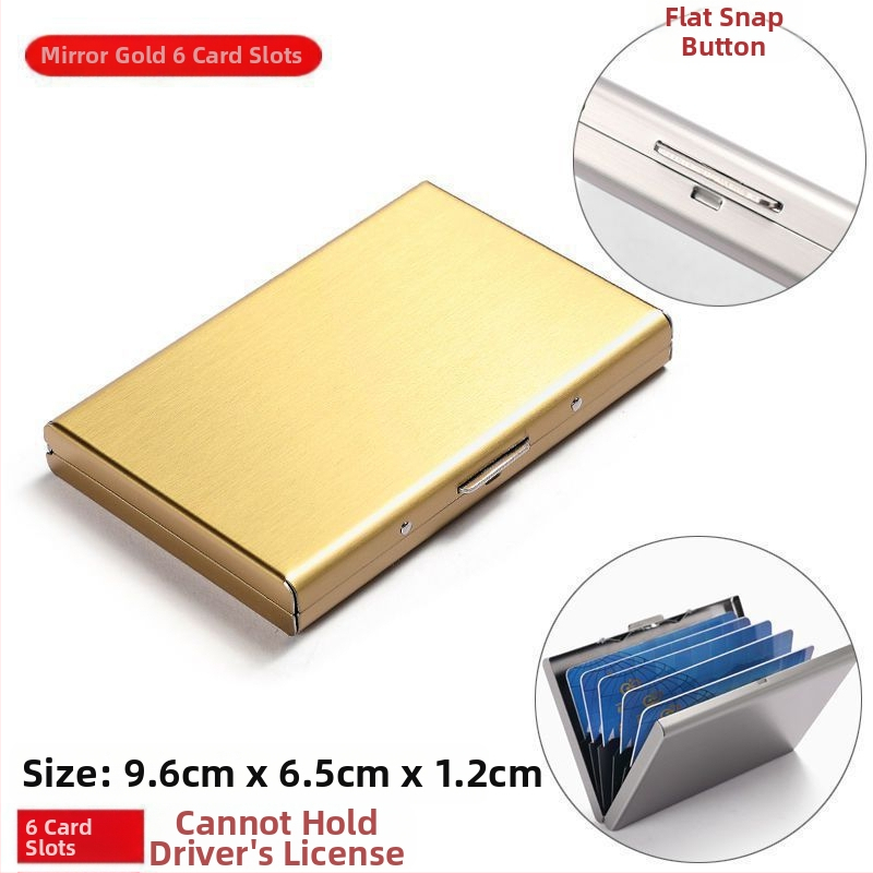 Καρτοθήκη από ανοξείδωτο ατσάλι - Αντιμαγνητικό, Unisex, Επιχειρηματικό στυλ