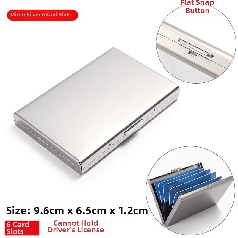 Καρτοθήκη από ανοξείδωτο ατσάλι - Αντιμαγνητικό, Unisex, Επιχειρηματικό στυλ