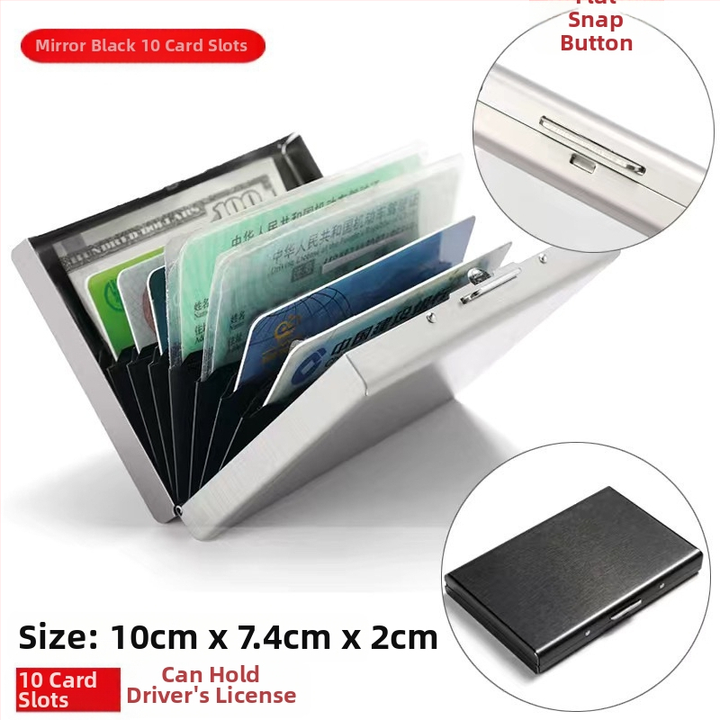 Καρτοθήκη από ανοξείδωτο ατσάλι - Αντιμαγνητικό, Unisex, Επιχειρηματικό στυλ