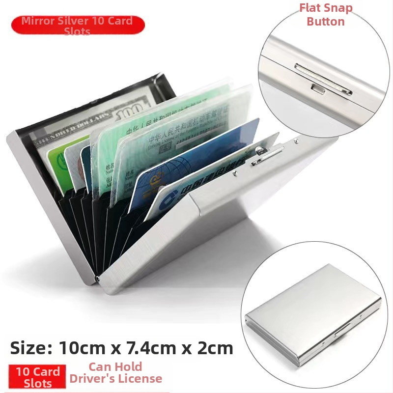 Καρτοθήκη από ανοξείδωτο ατσάλι - Αντιμαγνητικό, Unisex, Επιχειρηματικό στυλ