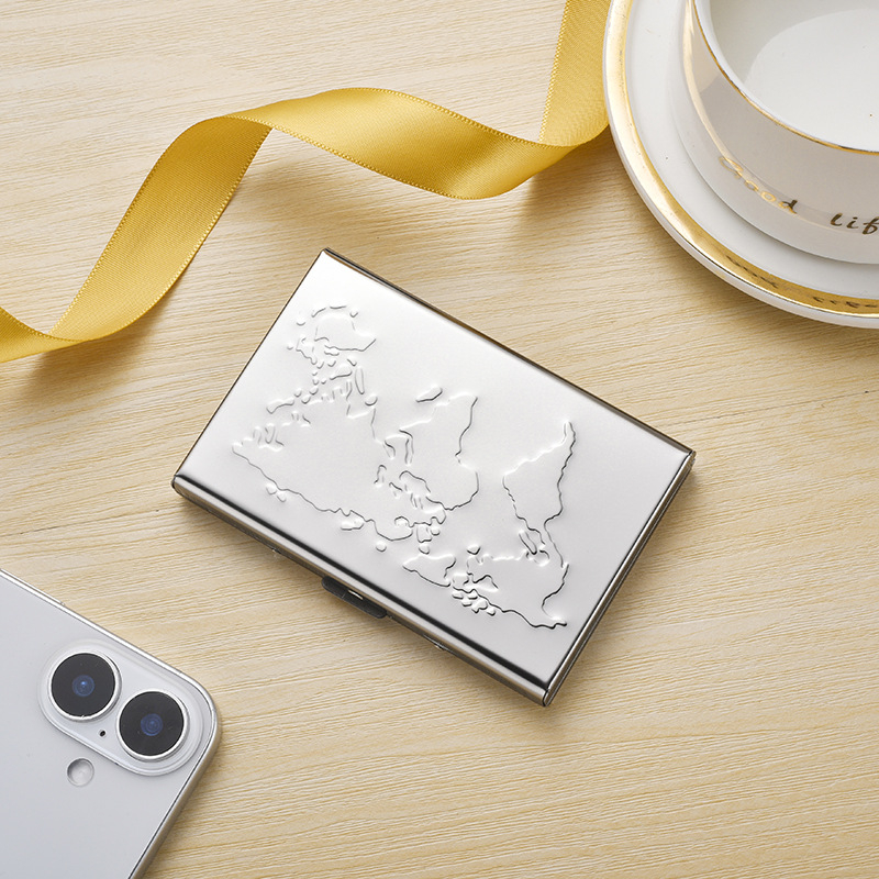 Καρτοθήκη από ανοξείδωτο ατσάλι - Αντιμαγνητικό, Unisex, Επιχειρηματικό στυλ