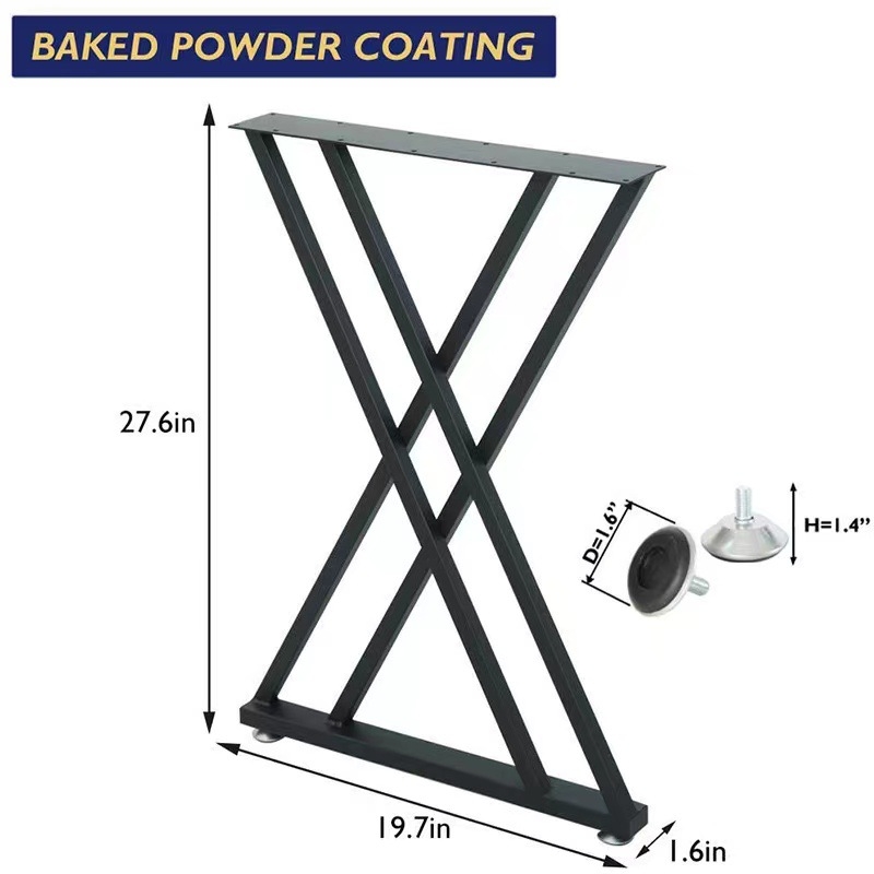 Metallist lauajalad – Xinpei, metallist jalad kirjutuslaudadele ja söögilauale, kaasaegne minimalistlik stiil, värvitud viimistlus