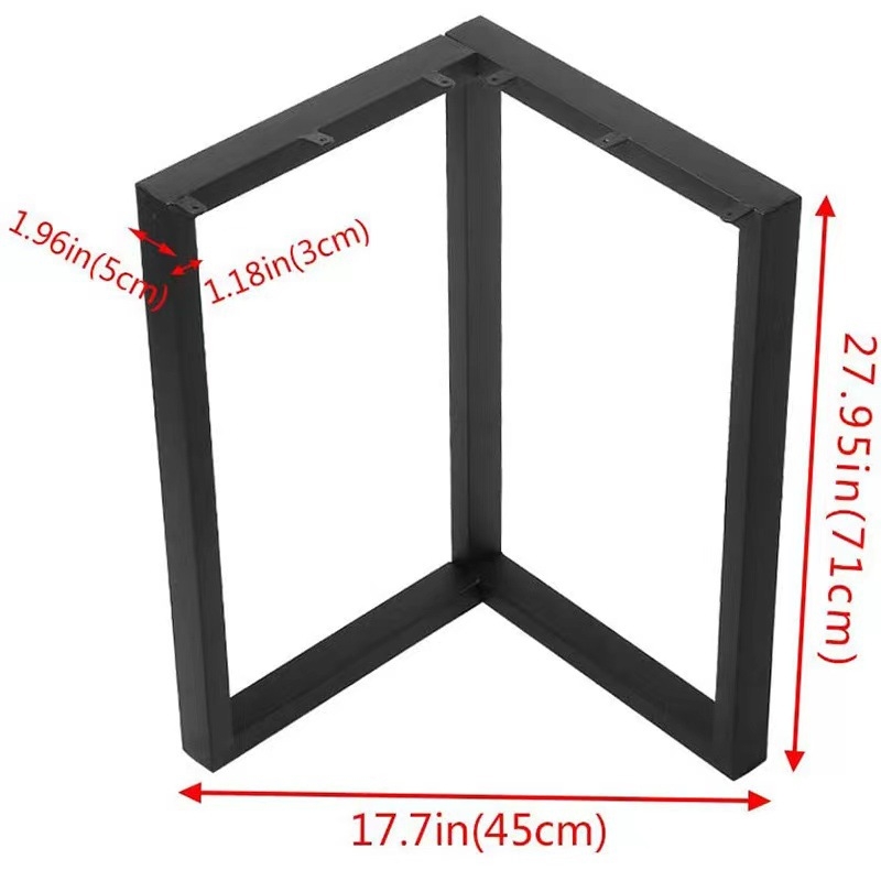 Metallist lauajalad – Xinpei, metallist jalad kirjutuslaudadele ja söögilauale, kaasaegne minimalistlik stiil, värvitud viimistlus