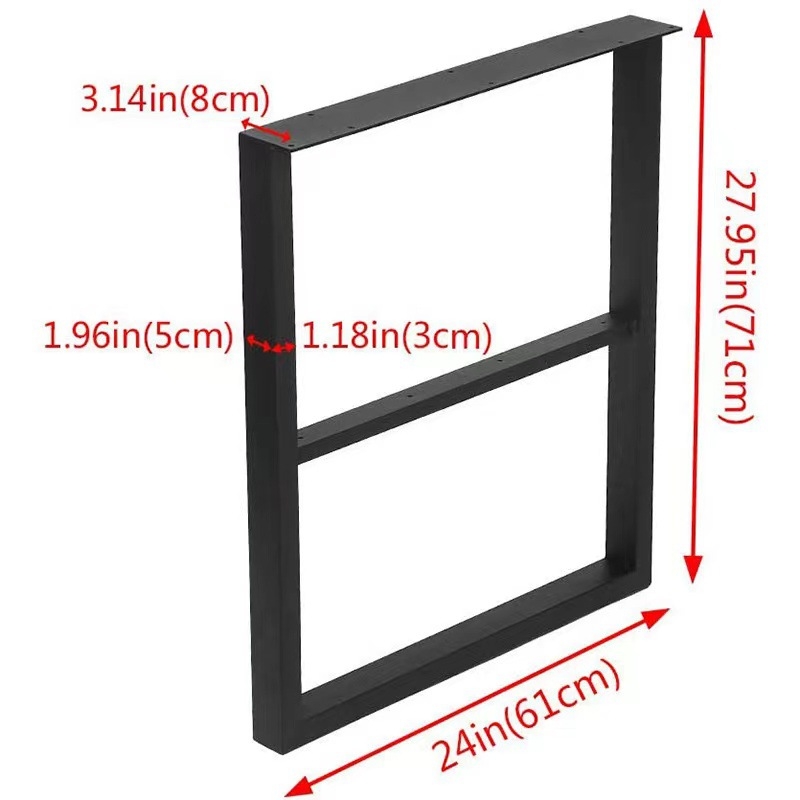 Metallist lauajalad – Xinpei, metallist jalad kirjutuslaudadele ja söögilauale, kaasaegne minimalistlik stiil, värvitud viimistlus