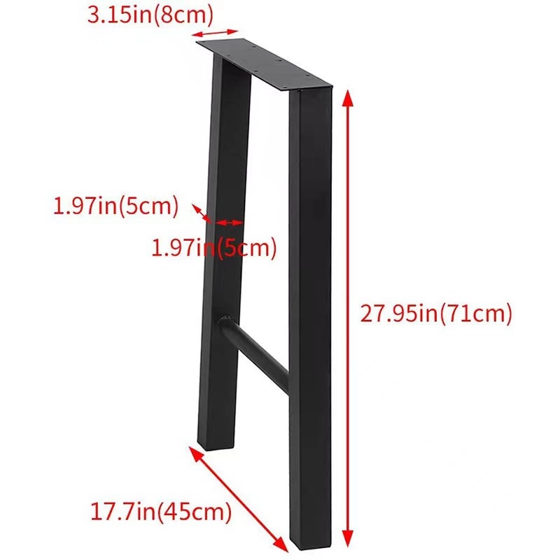 Metallist lauajalad – Xinpei, metallist jalad kirjutuslaudadele ja söögilauale, kaasaegne minimalistlik stiil, värvitud viimistlus