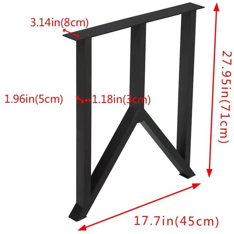 Metallist lauajalad – Xinpei, metallist jalad kirjutuslaudadele ja söögilauale, kaasaegne minimalistlik stiil, värvitud viimistlus