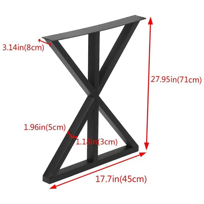 Metallist lauajalad – Xinpei, metallist jalad kirjutuslaudadele ja söögilauale, kaasaegne minimalistlik stiil, värvitud viimistlus