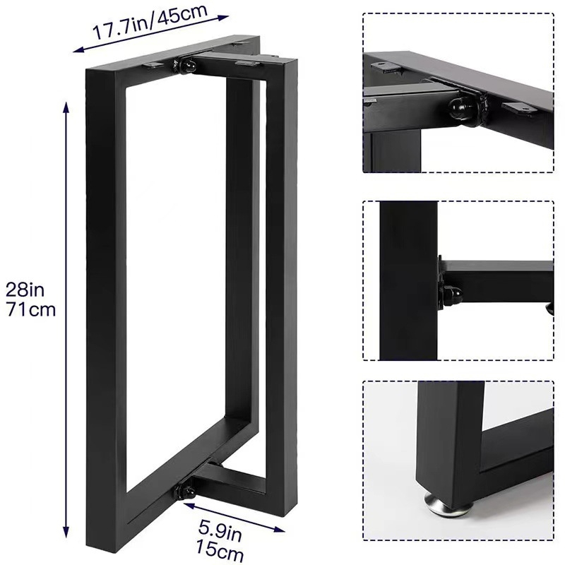 Metallist lauajalad – Xinpei, metallist jalad kirjutuslaudadele ja söögilauale, kaasaegne minimalistlik stiil, värvitud viimistlus