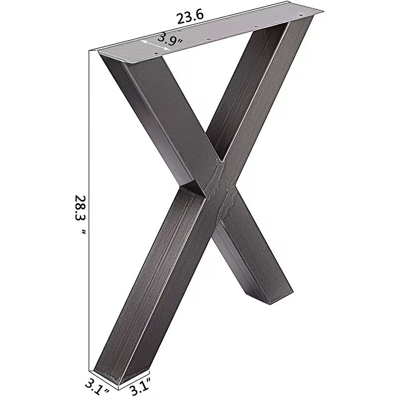 Metallist lauajalad – Xinpei, metallist jalad kirjutuslaudadele ja söögilauale, kaasaegne minimalistlik stiil, värvitud viimistlus