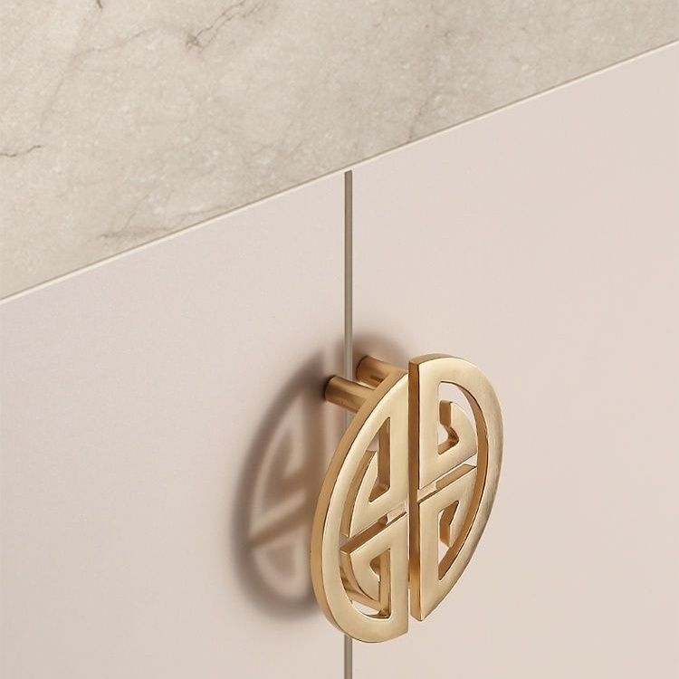 Λαβές για ντουλάπες και ντουλάπια, Νέος Κινέζικος Στυλ, Κράμα Ψευδάργύρου, Ηλεκτροπλατίωση, Μοντέλο 1533