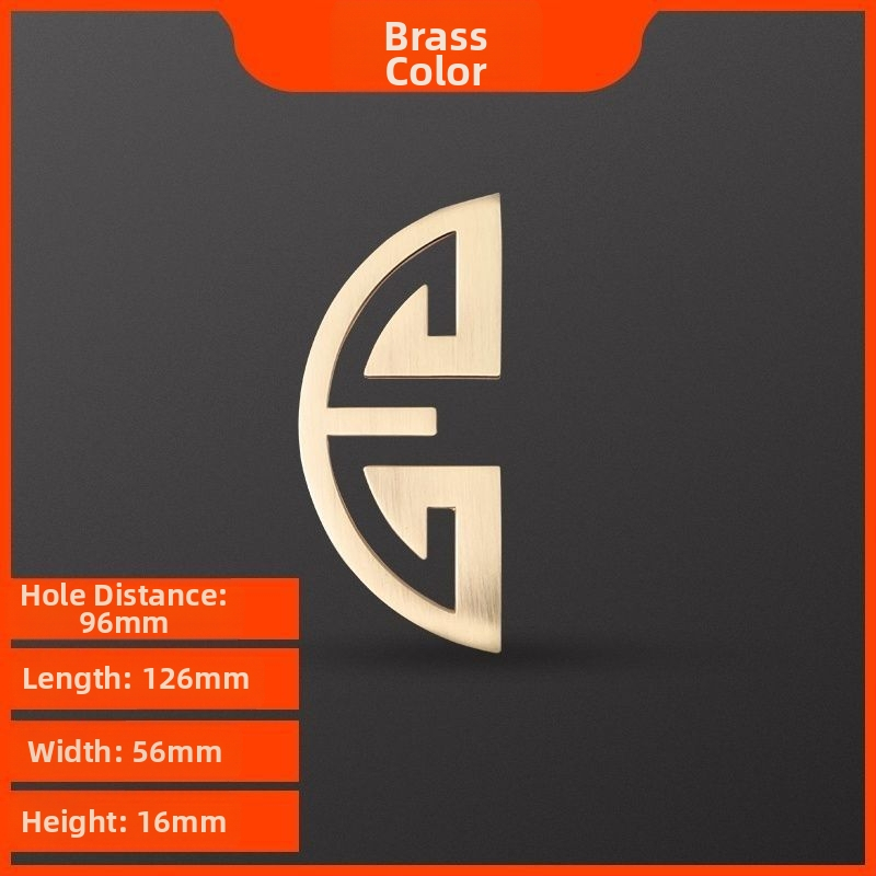 Λαβές για ντουλάπες και ντουλάπια, Νέος Κινέζικος Στυλ, Κράμα Ψευδάργύρου, Ηλεκτροπλατίωση, Μοντέλο 1533