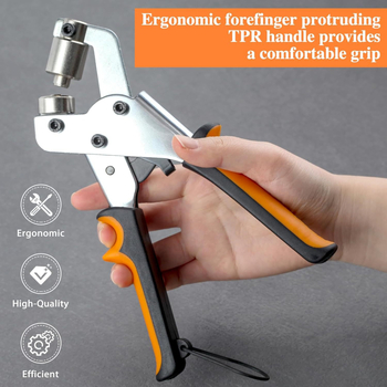 Χειροκίνητο εργαλείο τρυπήματος οπών σε ύφασμα – κατασκευή από σίδηρο και χάλυβα άνθρακα, λαβίδα οπών με τρυπάνι, κατάλληλο για ρούχα, τσάντες και διαφημιστικά υφάσματα