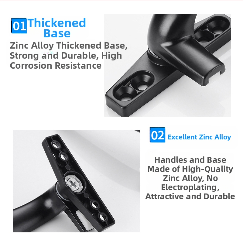 Дръжка за прозорец – модерен минималистичен дизайн, модел 050, материал: цинкова сплав