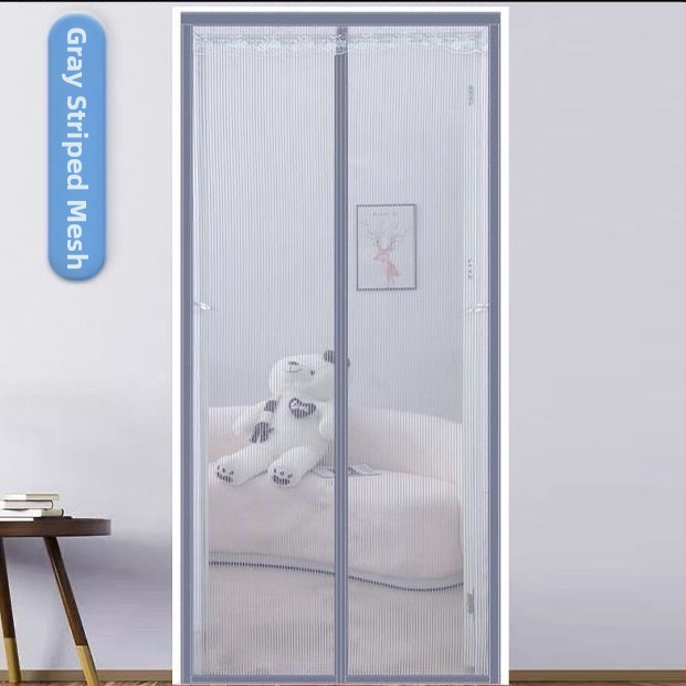 Κουρτίνα πόρτας αντιμουσουλίνων για κλιματιστικό με μαγνητικό διαμαντωδές πλέγμα και Velcro κούμπωμα; Υλικό: πλέγμα πόρτας; Κατάλληλη για υπνοδωμάτιο, μπαλκόνι και εμπορικούς χώρους; Στυλ: μοντέρνος μινιμαλισμός; Μοτίβο: ρίγες, μονόχρωμο, τετράγωνα